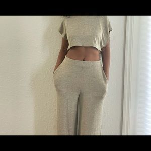 Tan two piece set - comes with top & bottom
